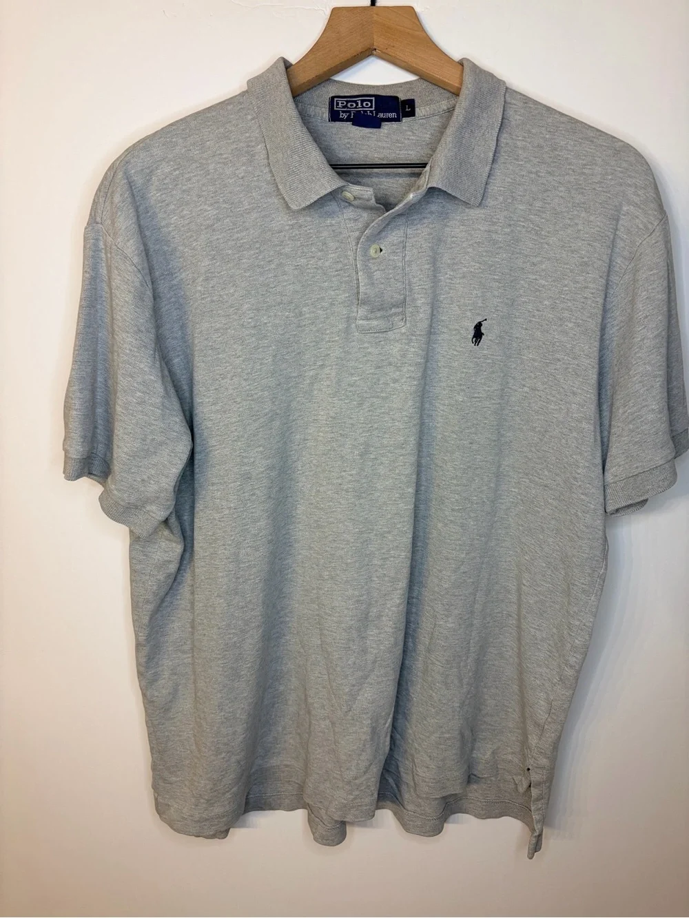 Polo Ralph Lauren Men’s Gray Short Sleeve Soft Polo Shirt, Size Large